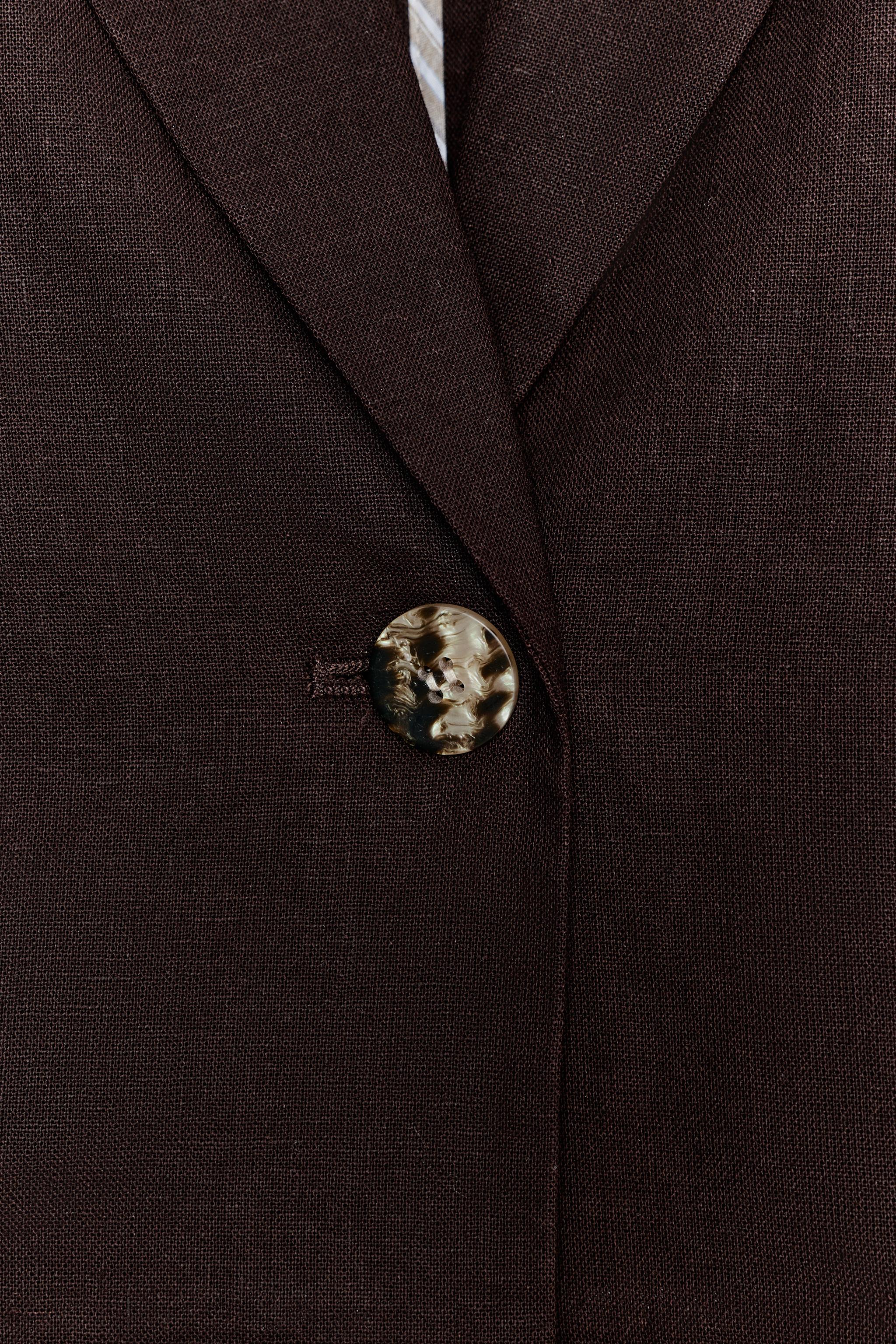 SHORT SLEEVE LINEN BLAZER